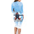 New Zealand Sky Diving Family Matching Long Sleeve Bodycon Dress and Hawaiian Shirt Lets Get High