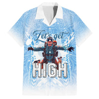New Zealand Sky Diving Hawaiian Shirt Lets Get High LT05 Blue - Polynesian Pride