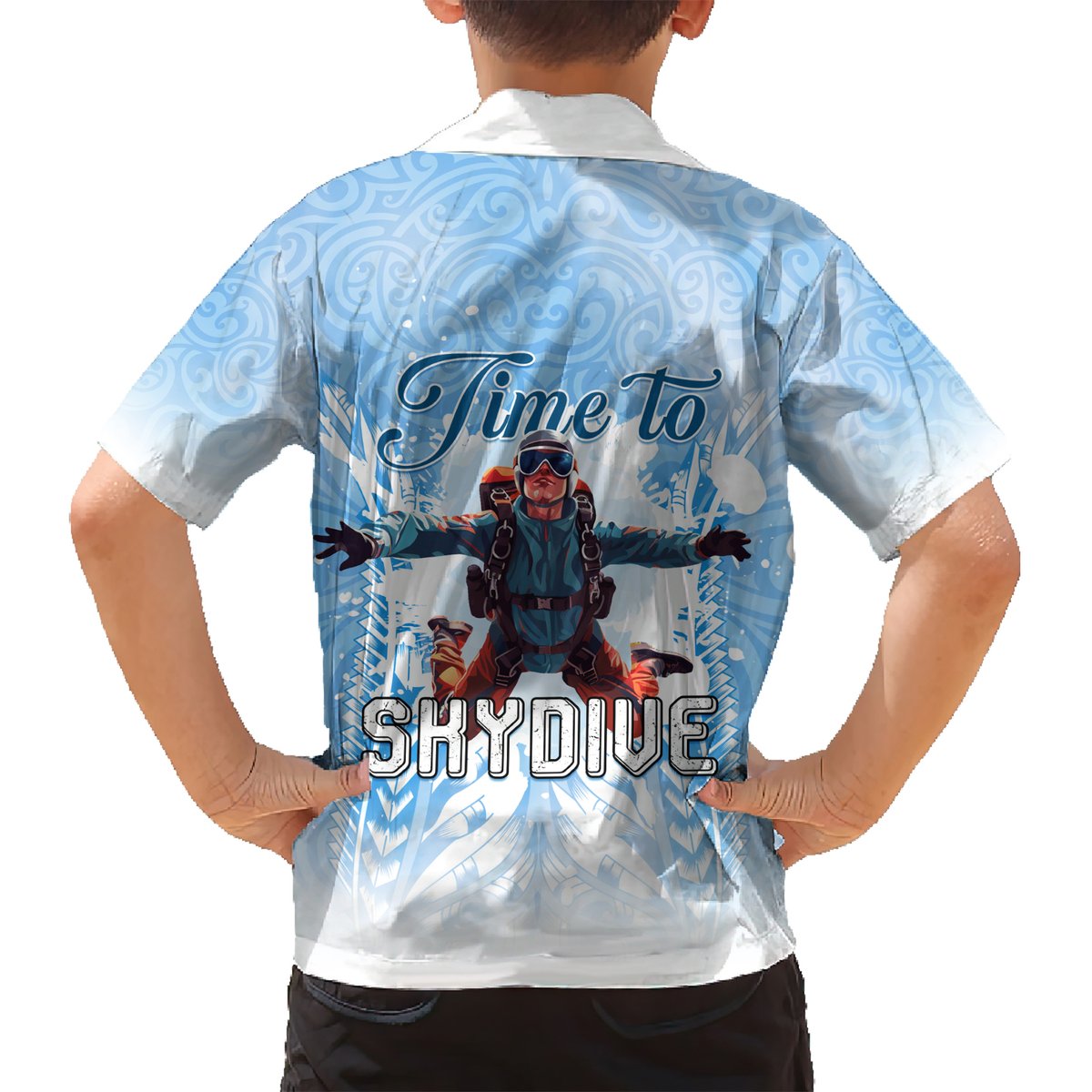New Zealand Sky Diving Hawaiian Shirt Lets Get High LT05 - Polynesian Pride