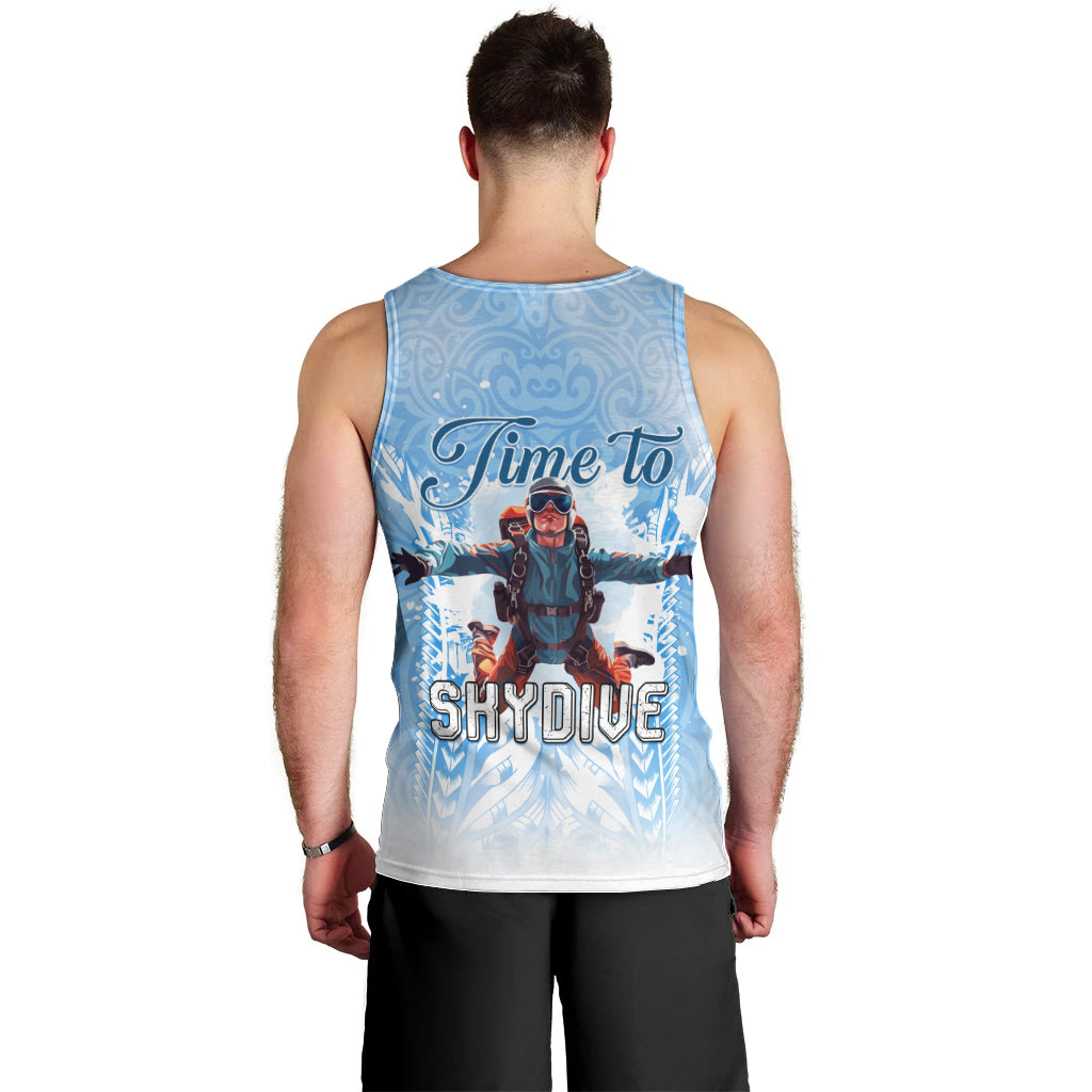 New Zealand Sky Diving Men Tank Top Lets Get High LT05 - Polynesian Pride
