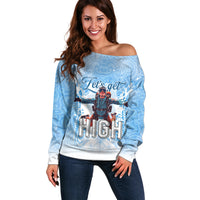 New Zealand Sky Diving Off Shoulder Sweater Lets Get High