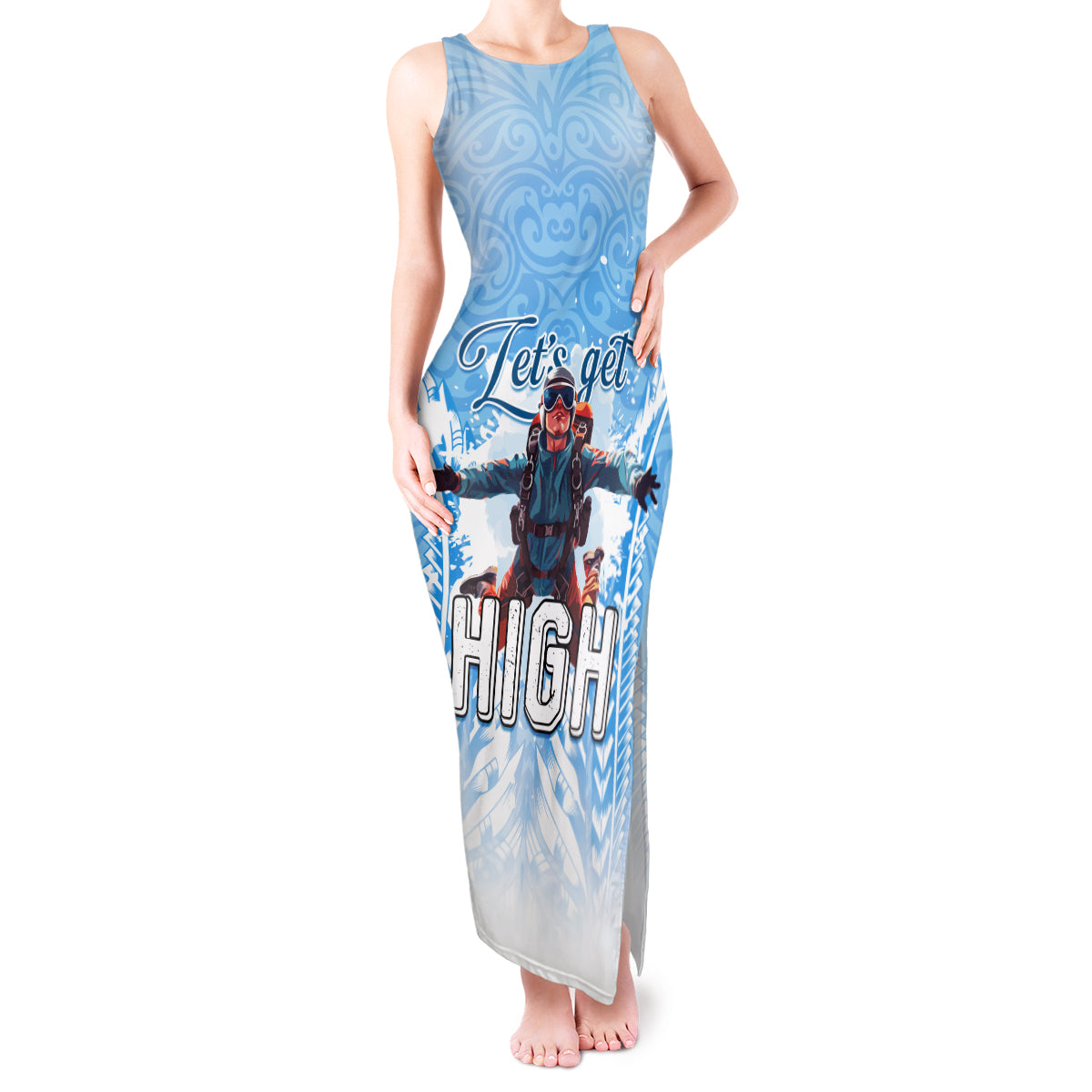 New Zealand Sky Diving Tank Maxi Dress Lets Get High