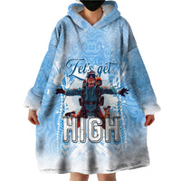 New Zealand Sky Diving Wearable Blanket Hoodie Lets Get High LT05 - Polynesian Pride