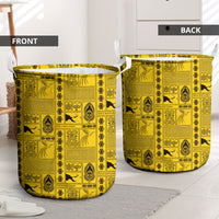 Papua New Guinea Heritage Motif Laundry Basket Yellow Version LT05 - Polynesian Pride