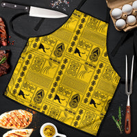 Papua New Guinea Heritage Motif Apron Yellow Version LT05 Yellow - Polynesian Pride