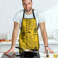 Papua New Guinea Heritage Motif Apron Yellow Version LT05 - Polynesian Pride