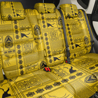 Papua New Guinea Heritage Motif Back Car Seat Cover Yellow Version LT05 - Polynesian Pride