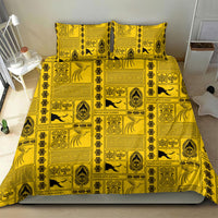 Papua New Guinea Heritage Motif Bedding Set Yellow Version LT05 - Polynesian Pride