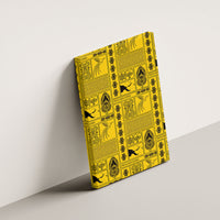 Papua New Guinea Heritage Motif Canvas Wall Art Yellow Version LT05 - Polynesian Pride