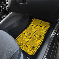 Papua New Guinea Heritage Motif Car Mats Yellow Version LT05 - Polynesian Pride