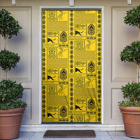 Papua New Guinea Heritage Motif Door Cover Yellow Version LT05 Yellow - Polynesian Pride