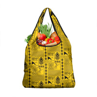 Papua New Guinea Heritage Motif Grocery Bag Yellow Version LT05 1-pack One Size Yellow - Polynesian Pride
