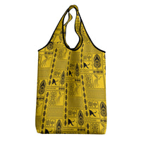 Papua New Guinea Heritage Motif Grocery Bag Yellow Version LT05 - Polynesian Pride
