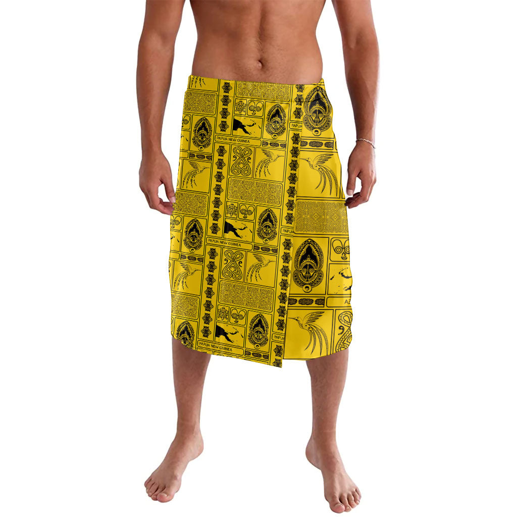 Papua New Guinea Heritage Motif Lavalava Yellow Version LT05 Yellow - Polynesian Pride