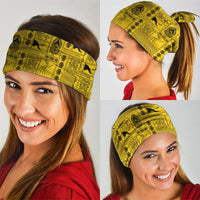 Papua New Guinea Heritage Motif Neck Gaiter Yellow Version LT05 - Polynesian Pride