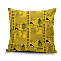 Papua New Guinea Heritage Motif Pillow Cover Yellow Version LT05 Yellow - Polynesian Pride
