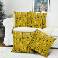 Papua New Guinea Heritage Motif Pillow Cover Yellow Version LT05 - Polynesian Pride