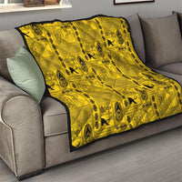 Papua New Guinea Heritage Motif Quilt Yellow Version LT05 - Polynesian Pride