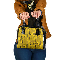 Papua New Guinea Heritage Motif Shoulder Handbag Yellow Version LT05 One Size Yellow - Polynesian Pride