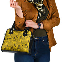 Papua New Guinea Heritage Motif Shoulder Handbag Yellow Version LT05 - Polynesian Pride