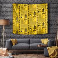 Papua New Guinea Heritage Motif Tapestry Yellow Version LT05 Yellow - Polynesian Pride