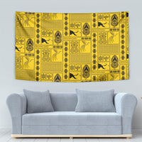 Papua New Guinea Heritage Motif Tapestry Yellow Version LT05 - Polynesian Pride