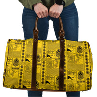 Papua New Guinea Heritage Motif Travel Bag Yellow Version LT05 Yellow - Polynesian Pride