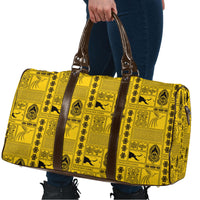 Papua New Guinea Heritage Motif Travel Bag Yellow Version LT05 - Polynesian Pride