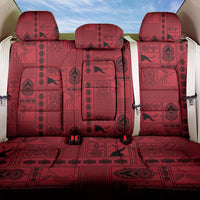 Papua New Guinea Heritage Motif Back Car Seat Cover Red Version LT05 One Size Red - Polynesian Pride