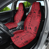 Papua New Guinea Heritage Motif Car Seat Cover Red Version LT05 - Polynesian Pride