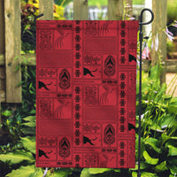 Papua New Guinea Heritage Motif Garden Flag Red Version LT05 Garden Flag Red - Polynesian Pride