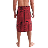 Papua New Guinea Heritage Motif Lavalava Red Version LT05 - Polynesian Pride