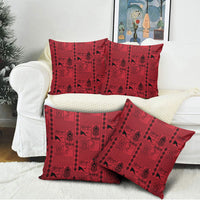 Papua New Guinea Heritage Motif Pillow Cover Red Version LT05 - Polynesian Pride
