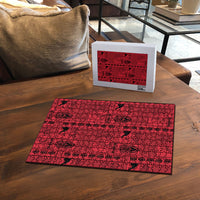 Papua New Guinea Heritage Motif Puzzle Red Version LT05 - Polynesian Pride
