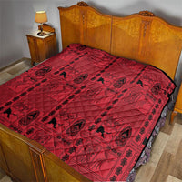 Papua New Guinea Heritage Motif Quilt Red Version LT05 - Polynesian Pride