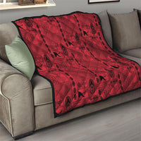 Papua New Guinea Heritage Motif Quilt Red Version LT05 - Polynesian Pride