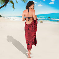 Papua New Guinea Heritage Motif Sarong Red Version LT05 - Polynesian Pride