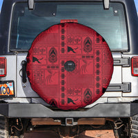 Papua New Guinea Heritage Motif Spare Tire Cover Red Version LT05 Red - Polynesian Pride