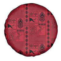 Papua New Guinea Heritage Motif Spare Tire Cover Red Version LT05 - Polynesian Pride