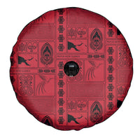 Papua New Guinea Heritage Motif Spare Tire Cover Red Version LT05 - Polynesian Pride