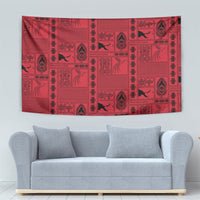 Papua New Guinea Heritage Motif Tapestry Red Version LT05 - Polynesian Pride