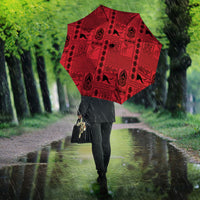 Papua New Guinea Heritage Motif Umbrella Red Version LT05 - Polynesian Pride