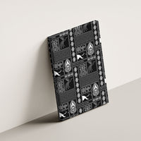 Papua New Guinea Heritage Motif Canvas Wall Art Black Version LT05 - Polynesian Pride