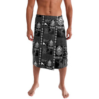 Papua New Guinea Heritage Motif Lavalava Black Version LT05 Black - Polynesian Pride
