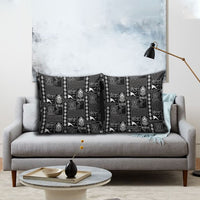 Papua New Guinea Heritage Motif Pillow Cover Black Version LT05 - Polynesian Pride
