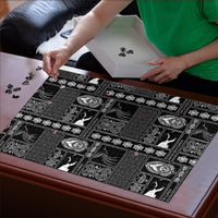 Papua New Guinea Heritage Motif Puzzle Black Version LT05 - Polynesian Pride