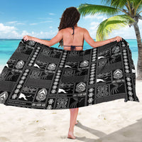 Papua New Guinea Heritage Motif Sarong Black Version LT05 - Polynesian Pride