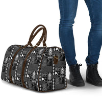 Papua New Guinea Heritage Motif Travel Bag Black Version LT05 - Polynesian Pride