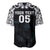 Custom New Zealand Fern Women Rugby Baseball Jersey Maori Pattern