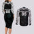 Custom New Zealand Fern Women Rugby Couples Matching Long Sleeve Bodycon Dress and Long Sleeve Button Shirt Maori Pattern